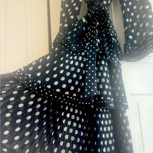 ZIMMERMAN Elegant Navy Polka dot Zimmerman Dress Size 0